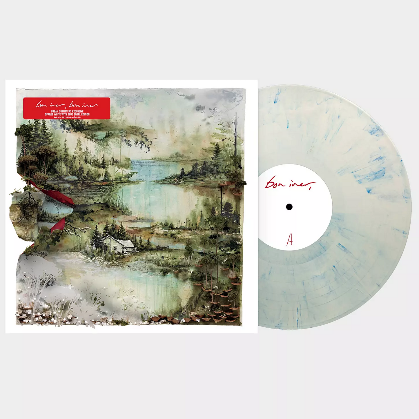 Bon Iver - Bon Iver, Bon Iver (White & blue swirl vinyl)