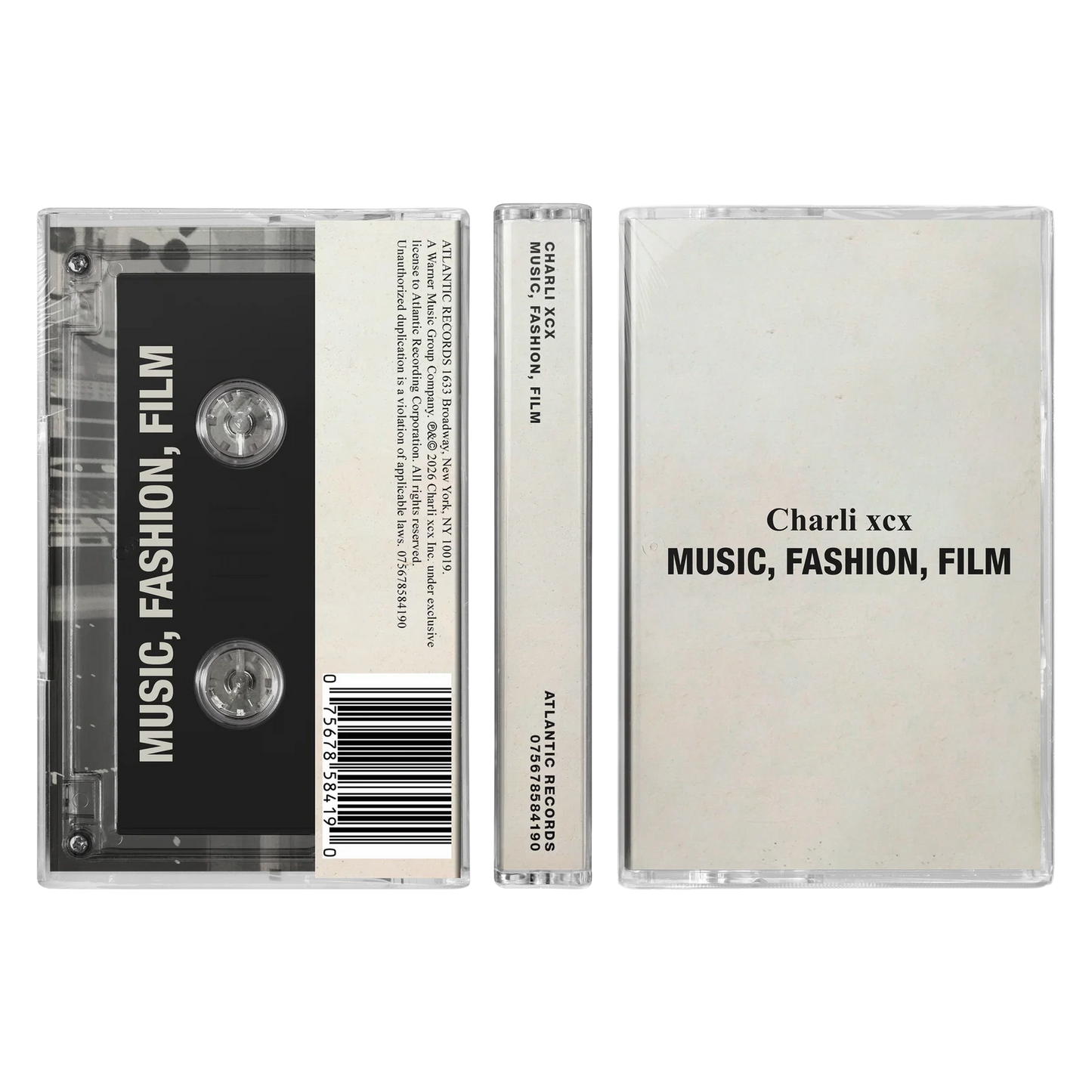 Charli XCX - Music, Fashion, Film - (Cassette)
