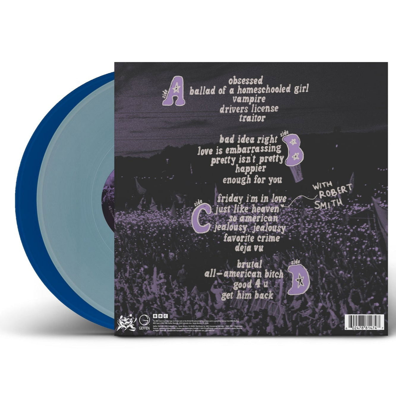 Olivia Rodrigo - Live From Glastonbury Vinyl (Light Blue & Kobalt) 2LP