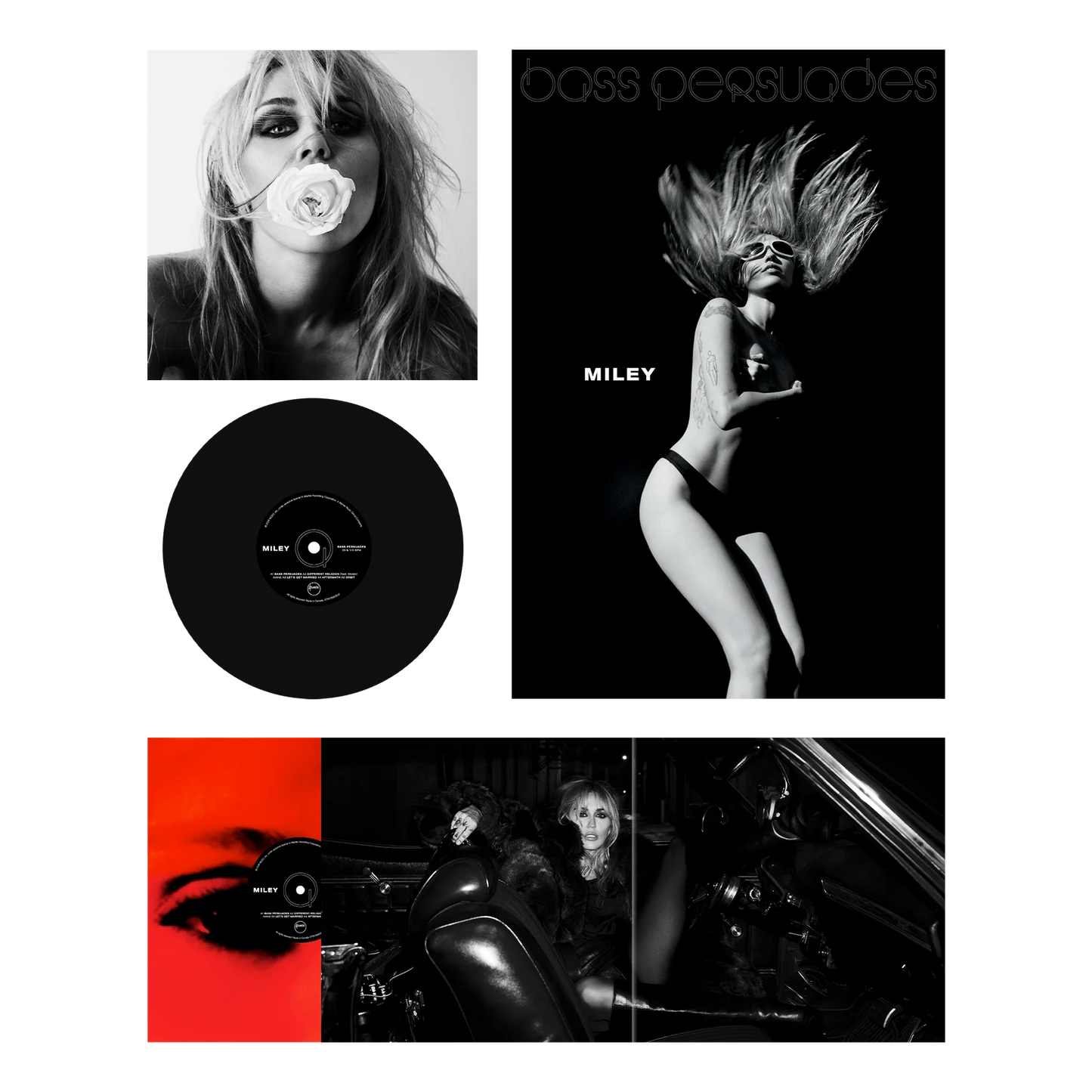 Miley Cyrus - Bass Persuades (Black Vinyl)