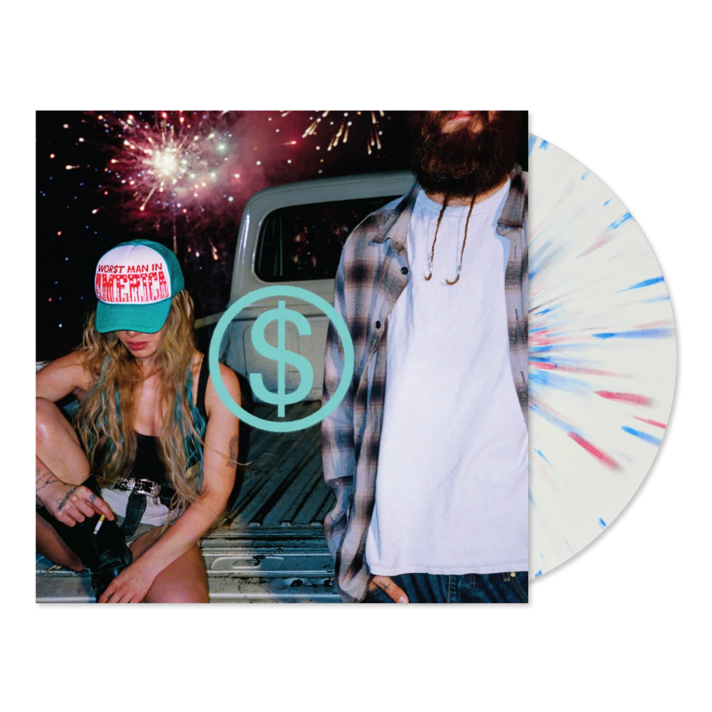 Slayyyter - Wor$t man in america - HEAD WHITE AND BLUE SPLATTER VINYL