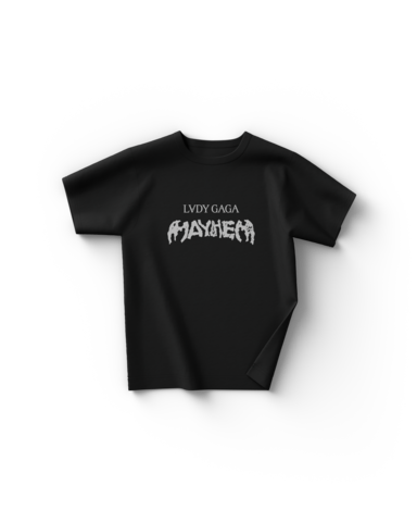 Lady GaGa - Taped Photo T-Shirt Schwarz (S)