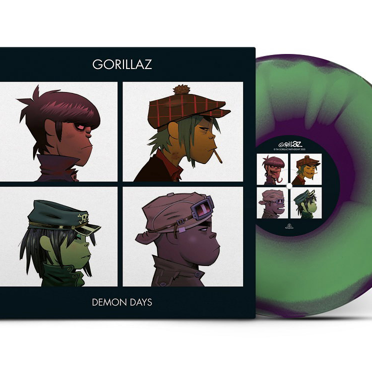 Gorillaz - Demon Days (Limited 180g Half-Speed Mastered Green, Purple & Red Vinyl)