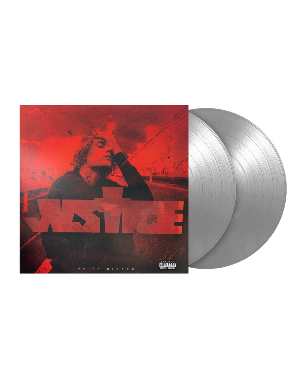 Justin Bieber - Justice (2LP) Silver vinyl! Red Cover