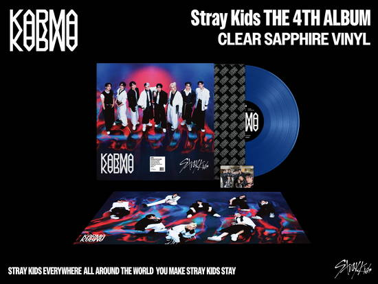 Stray Kids - KARMA (LP + Merch) [Clear Sapphire Vinyl)