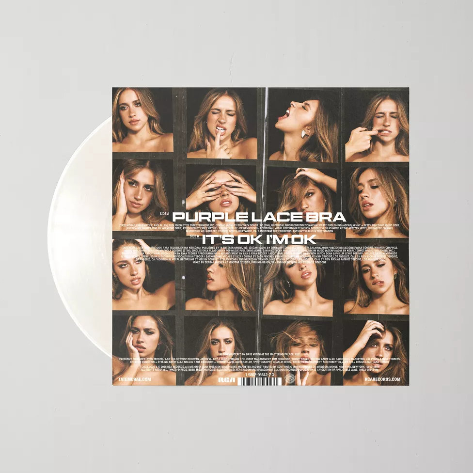 Tate McRae - Purple lace bra / It's ok I'm ok 7-inch Single