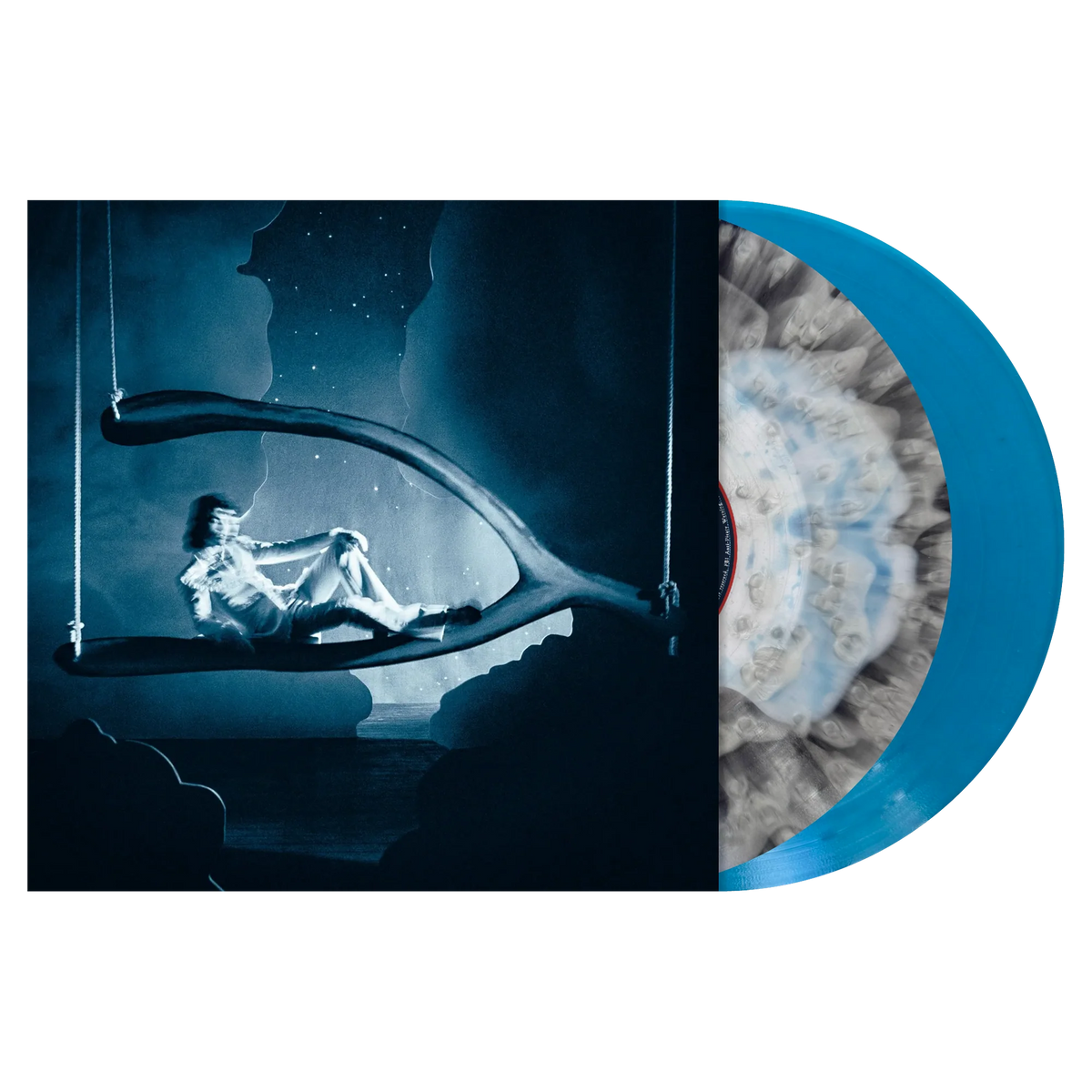 Conan Gray - Wishbone Deluxe 2LP (metallic silver cloudy and blue liquid/ transparent blue)