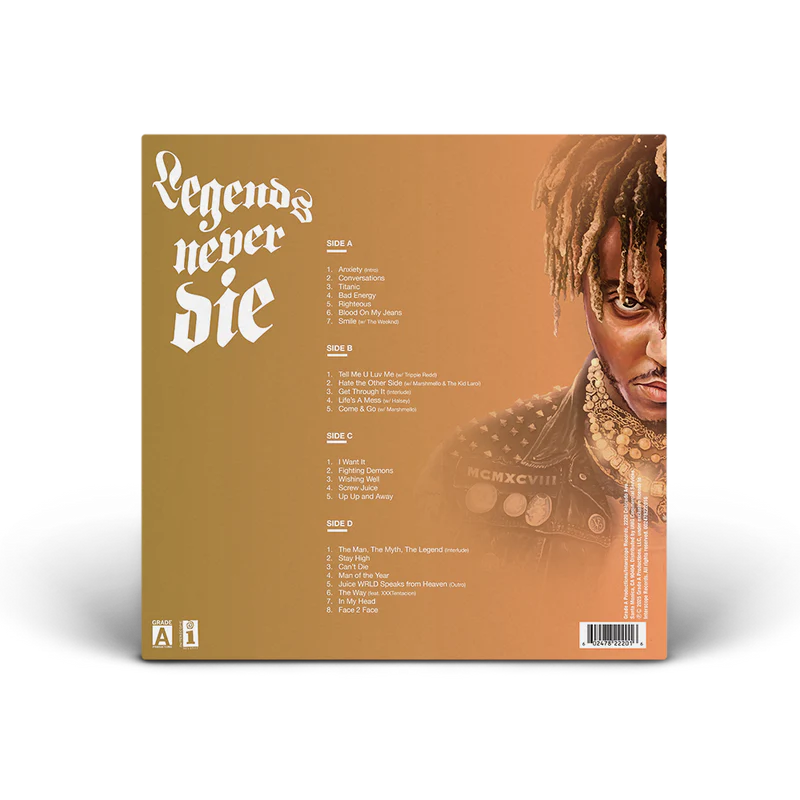 Juice WRLD - Legends Never Die (5 Year Anniversary) Zoetrope Vinyl Rollin' Dise Juice WRLD - Legends Never Die (5 Year Anniversary) Zoetrope Vinyl Rollin' Dise