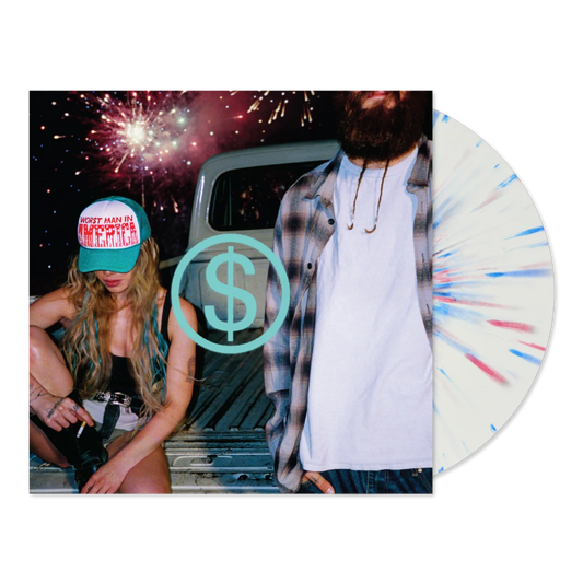 Slayyyter - Wor$t man in america - HEAD WHITE AND BLUE SPLATTER VINYL