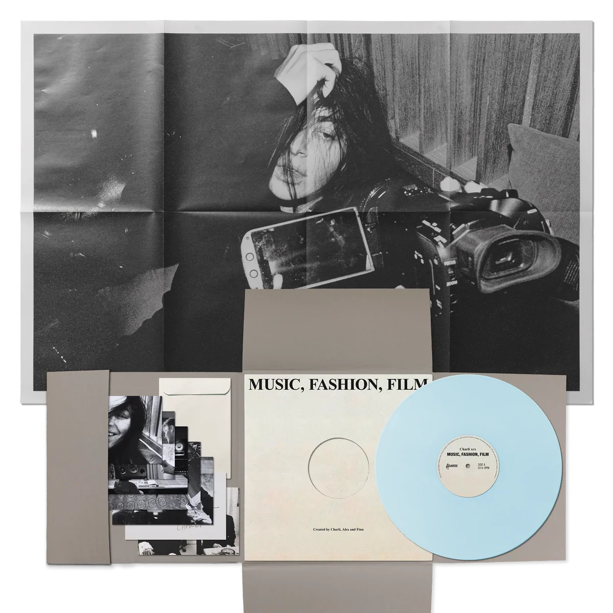 Charli XCX - Music, Fashion, Film - (Baby Blue Vinyl + Signed Art Card)