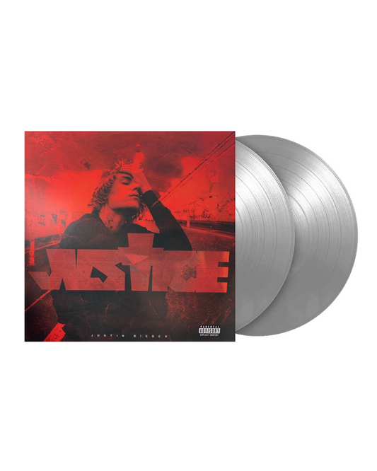 Justin Bieber - Justice (2LP) Silver vinyl! Red Cover