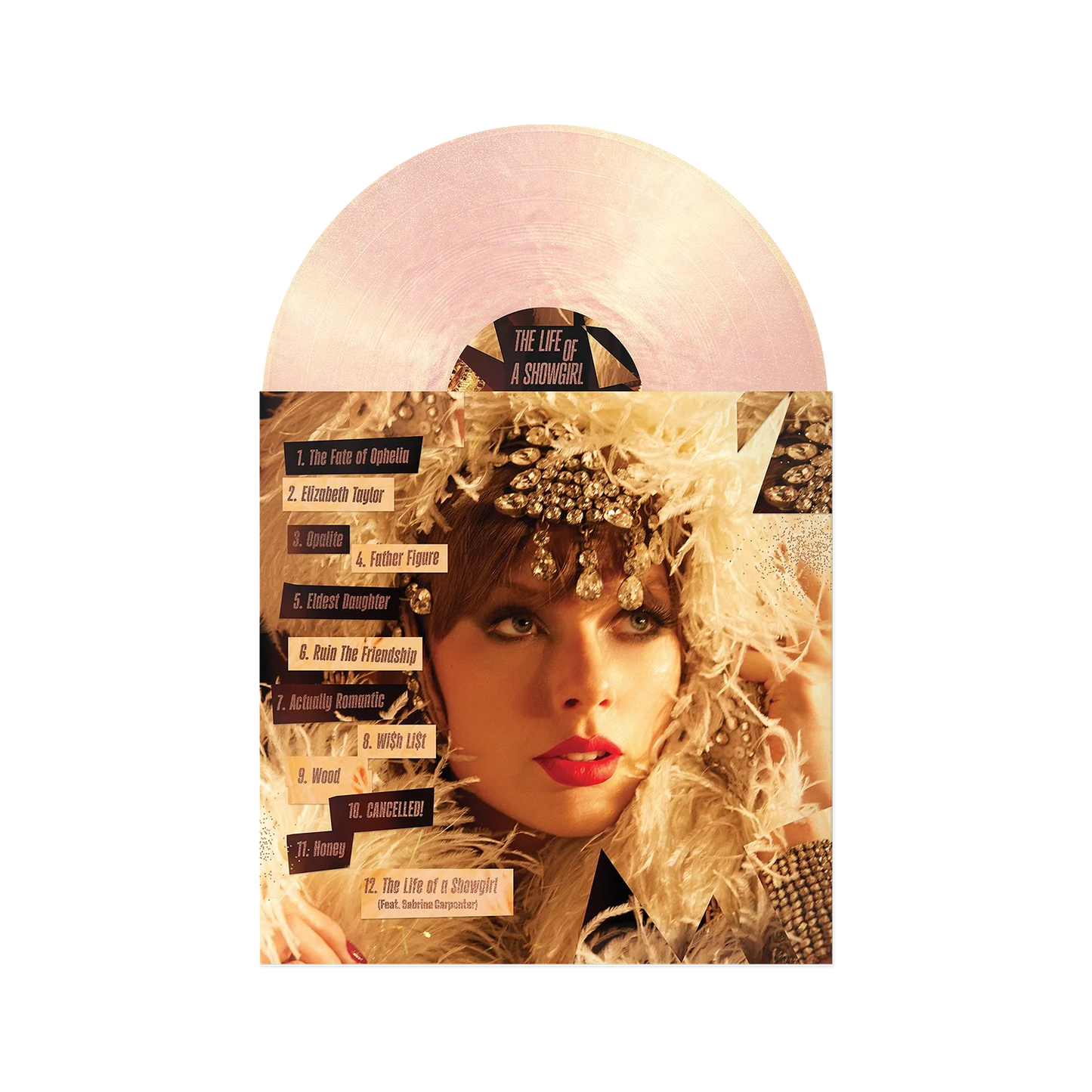 Taylor Swift - The Life Of A Showgirl: The Crowd Is Your King  (Spritz Pink Shimmer Vinyl)